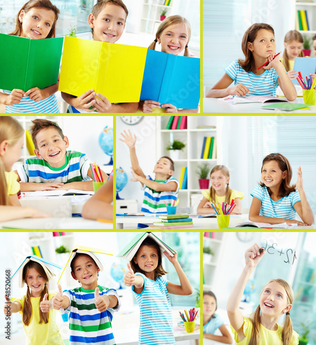 Photo: Cheerful learners Cheerful learners