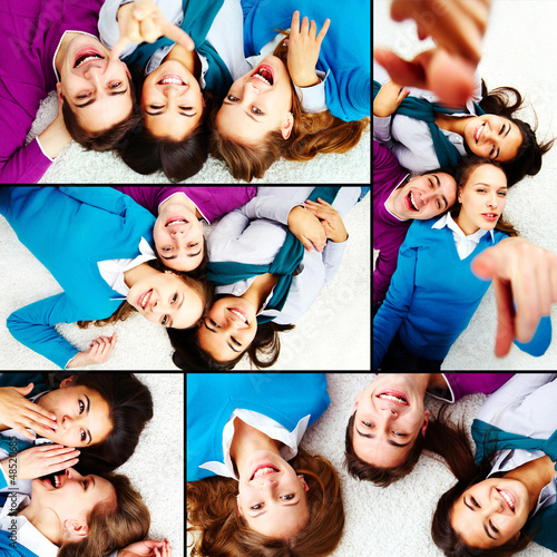 Photo: Friendly teenagers Friendly teenagers