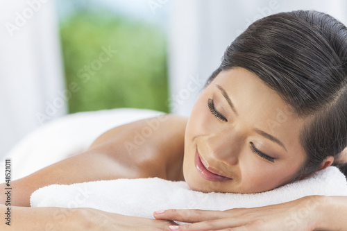 Photo: Happy Asian Chinese Woman Relaxing Health Spa Happy Asian Chinese Woman Relaxing Health Spa
