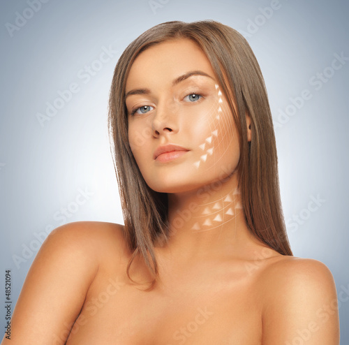 Photo: face and hands of beautiful woman face and hands of beautiful woman