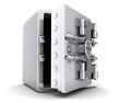 Large safe, open