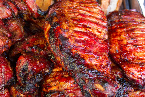 Photo: Grill pork ribs Grill pork ribs