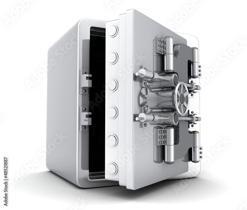 Illustration: Large safe, open Large safe, open