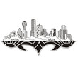 Vector: Dallas, TX Skyline Dallas, TX Skyline