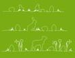 Vector: Osterdekoration als outline Osterdekoration als outline