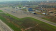 Aerial view of the airport