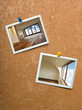 frame on a painted wall