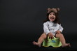Baby boy on potty