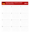 Kalender, Tischkalender, Wandkalender 2014 Typ H