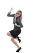 Photo: business woman celebrating success business woman celebrating success