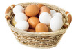 eggs on the white background