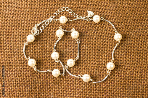 Photo: jewelry on the white background jewelry on the white background
