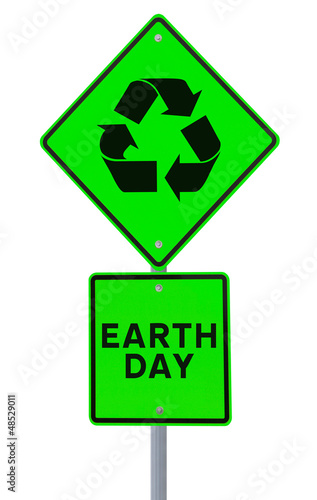 Illustration: Earth Day Road Sign Earth Day Road Sign
