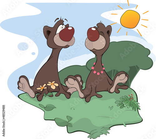 Vector: Bears, appointment. Cartoons Bears, appointment. Cartoons