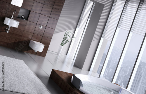 Photo: Exclusive Luxury Penthouse Bathroom Interior Exclusive Luxury Penthouse Bathroom Interior