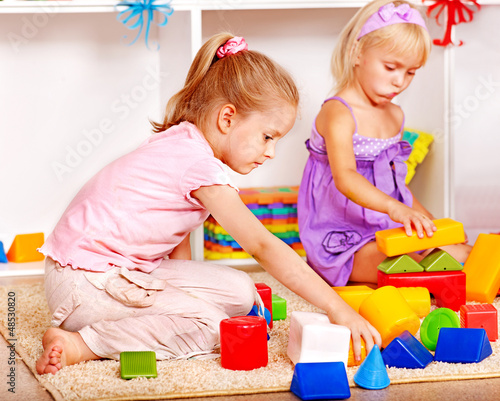 Photo: Children in kindergarten. Children in kindergarten.