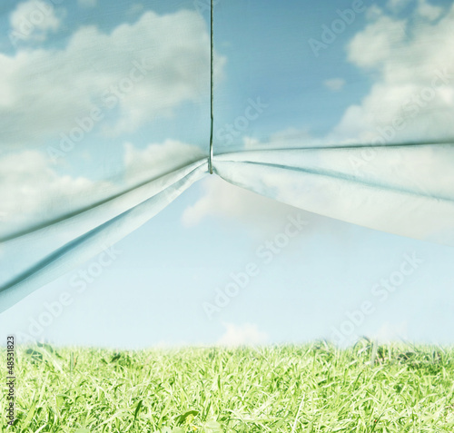 Photo: Surreal sky and grass Surreal sky and grass