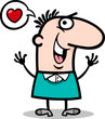 Vector: man in love cartoon illustration man in love cartoon illustration