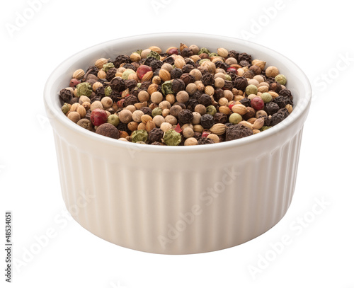 Photo: Rainbow Peppercorn Isolated clipping path Rainbow Peppercorn Isolated clipping path