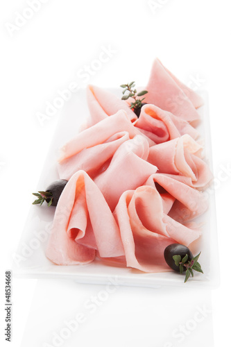 Photo: Luxurious ham plate. Luxurious ham plate.