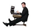 Photo: Businessman Learns as a Student Businessman Learns as a Student