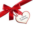 Rote Schleife - Valentinstag