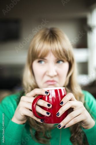 Photo: Young Woman Making an Ugly Face Young Woman Making an Ugly Face