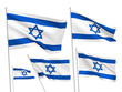 Israel vector flags