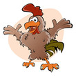 Vektor: hahn cartoon geflügel hahn cartoon geflügel