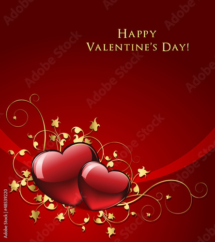 Vector: Elegant Valentine Day’s Greeting Card Elegant Valentine Day’s Greeting Card