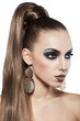 girl with smoky eyes