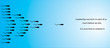 A sperm leading the way and other sperms following
