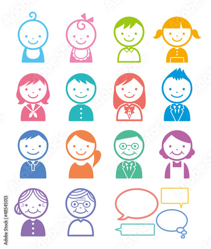 Vector: 人物アイコン 人物アイコン