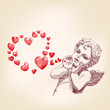 angel or cupid vector llustration