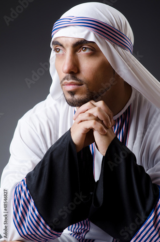 Photo: Arab businessman isolated on the white Arab businessman isolated on the white