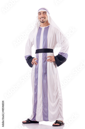 Photo: Arab businessman isolated on the white Arab businessman isolated on the white