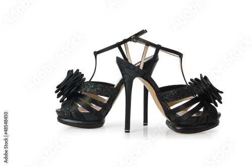 Photo: Nice woman shoes isolated on white Nice woman shoes isolated on white