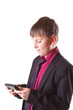 boy with calculator