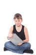 boy with a Tablet PC