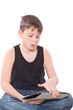 boy with a Tablet PC