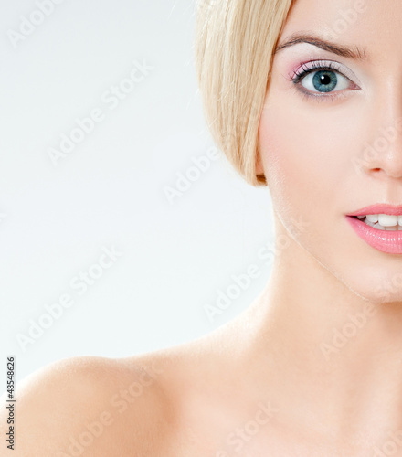 Photo: Beautiful Girl face. Perfect skin Beautiful Girl face. Perfect skin