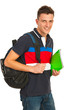 Happy student guy