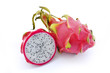 Foto: Pitaya, fruits du dragon, fond blanc Pitaya, fruits du dragon, fond blanc