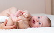 cute baby boy indoors