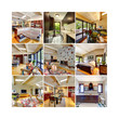 Collage of beautiful home interior.