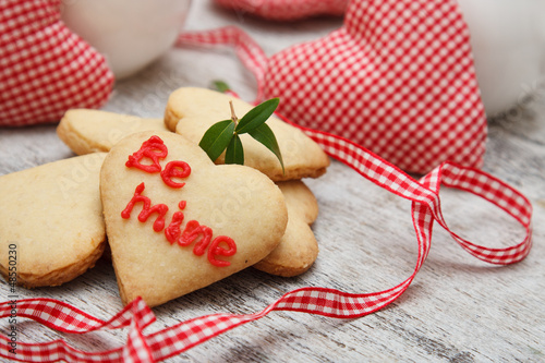 Photo: Heart shaped sugar cookies Heart shaped sugar cookies