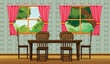 Colorful dining room