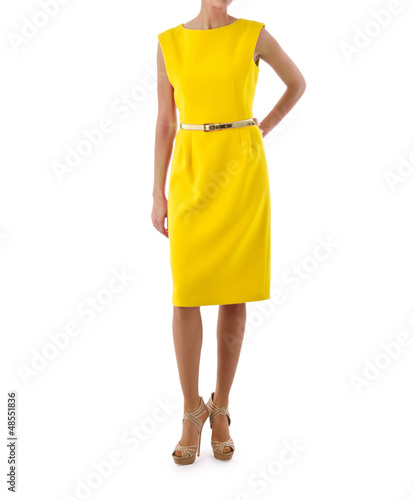 Photo: Fashion concept with model on white Fashion concept with model on white