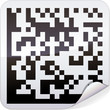 Sticker code-barres datamatrix