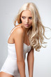 Beautiful Blonde Woman in Swimsuit